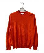 COMME des GARCONS SHIRTコムデギャルソンシャツ）の古着「ハイゲージウールクルーネックニット」｜オレンジ