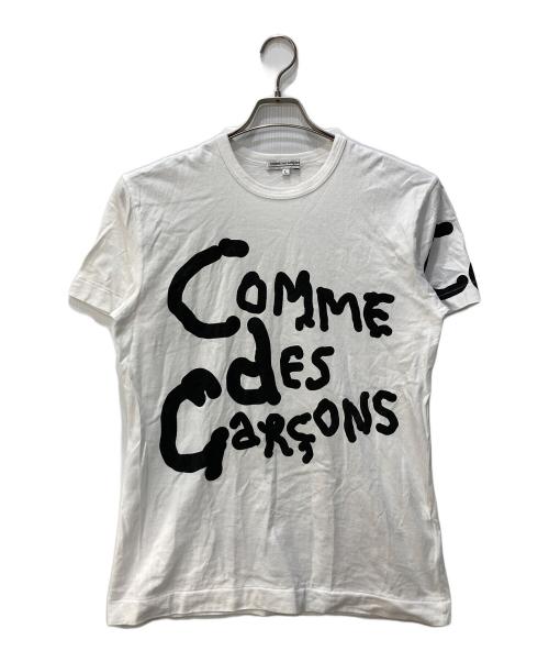 COMME des GARCONS（コムデギャルソン）COMME des GARCONS (コムデギャルソン) グラフィックロゴTシャツ ホワイト サイズ:Lの古着・服飾アイテム