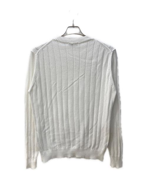 FILIPPO DE LAURENTIIS（フィリッポ・デ・ローレンティス）FILIPPO DE LAURENTIIS (フィリッポ・デ・ローレンティス) クルーネックニット ホワイト サイズ:不明の古着・服飾アイテム