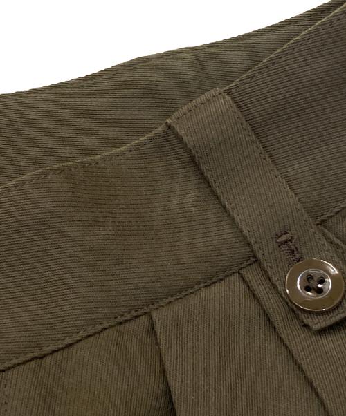 TOMORROW LAND（トゥモローランド）TOMORROW LAND (トゥモローランド) ウールコットンキャバリーツイル ミリタリーカーゴパンツ オリーブ サイズ:44の古着・服飾アイテム
