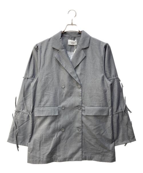 jouetie（ジュエティ）jouetie (ジュエティ) スリーブリボンジャケットミニワンピース グレー サイズ:M 未使用品の古着・服飾アイテム