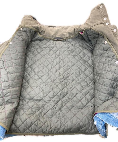 DIESEL（ディーゼル）DIESEL (ディーゼル) デニムドッキングミリタリージャケット オリーブ×インディゴ サイズ:Lの古着・服飾アイテム