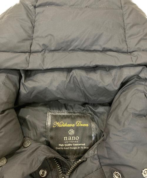 nano・universe（ナノ・ユニバース）nano・universe (ナノ・ユニバース) ダウンジャケット ブラック サイズ:Ⅿの古着・服飾アイテム