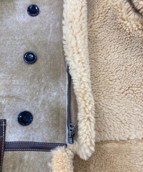 TENDERLOIN（テンダーロイン）TENDERLOIN (テンダーロイン) T-7 B-7タイプシープ ムートン ボア ジャケット ベージュ サイズ:XSの古着・服飾アイテム