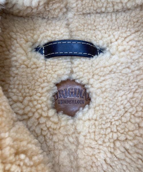 TENDERLOIN（テンダーロイン）TENDERLOIN (テンダーロイン) T-7 B-7タイプシープ ムートン ボア ジャケット ベージュ サイズ:XSの古着・服飾アイテム