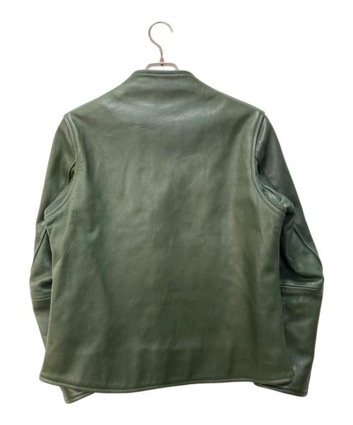 BRU NA BOINNE（ブルーナボイン）BRU NA BOINNE (ブルーナボイン) アランジャケット グリーン サイズ:1の古着・服飾アイテム