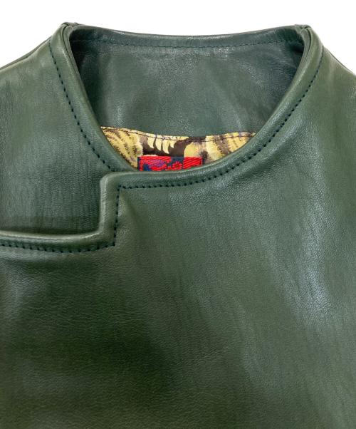 BRU NA BOINNE（ブルーナボイン）BRU NA BOINNE (ブルーナボイン) アランジャケット グリーン サイズ:1の古着・服飾アイテム