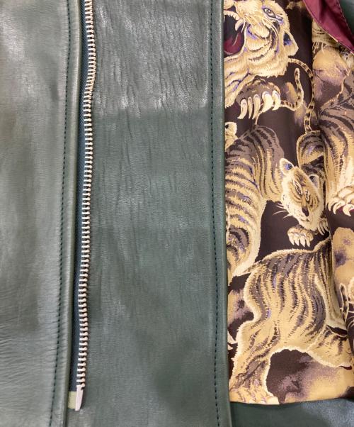 BRU NA BOINNE（ブルーナボイン）BRU NA BOINNE (ブルーナボイン) アランジャケット グリーン サイズ:1の古着・服飾アイテム