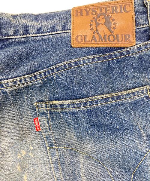 Hysteric Glamour（ヒステリックグラマー）Hysteric Glamour (ヒステリックグラマー) 再構築デニムパンツ インディゴ サイズ:W31 L32の古着・服飾アイテム
