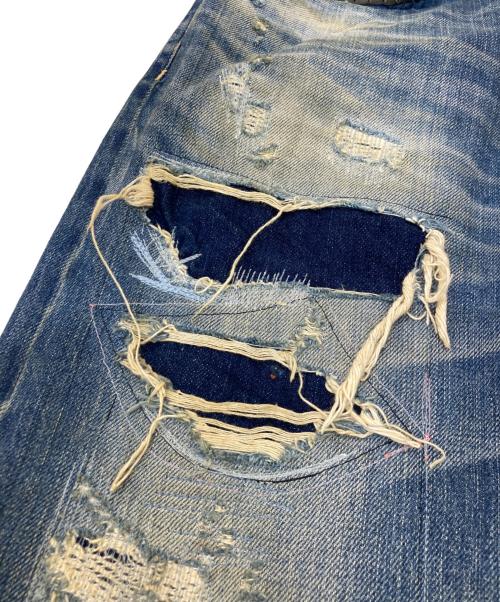 Hysteric Glamour（ヒステリックグラマー）Hysteric Glamour (ヒステリックグラマー) 再構築デニムパンツ インディゴ サイズ:W31 L32の古着・服飾アイテム