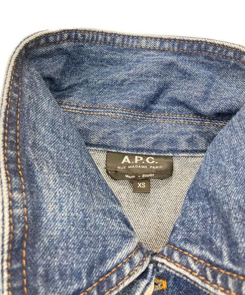 A.P.C.（アーペーセー）A.P.C. (アーペーセー) デニムジャケット インディゴ サイズ:XSの古着・服飾アイテム