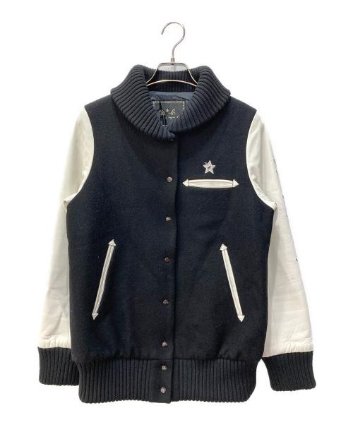 To b. by agnes b.（トゥービー バイ アニエスベー）To b. by agnes b. (トゥービー バイ アニエスベー) レザー切替スタジャン ブラック サイズ:FREEの古着・服飾アイテム