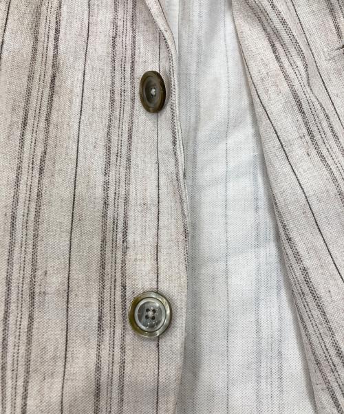 CIRCOLO 1901（チルコロ1901）CIRCOLO 1901 (チルコロ1901) ストライプコットンジャケット ベージュ サイズ:46の古着・服飾アイテム