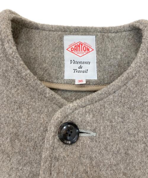 DANTON（ダントン）DANTON (ダントン) ウールモッサコート ベージュ サイズ:36の古着・服飾アイテム