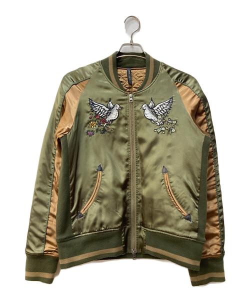 glamb（グラム）glamb (グラム) スカジャン オリーブ×ブラウン サイズ:2の古着・服飾アイテム