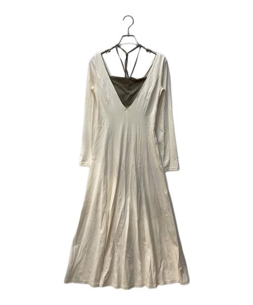 Aimeine（エメイン）Aimeine (エメイン) ウエストシェイプストレッチレイヤードワンピース ベージュ サイズ:Ｓ 未使用品の古着・服飾アイテム