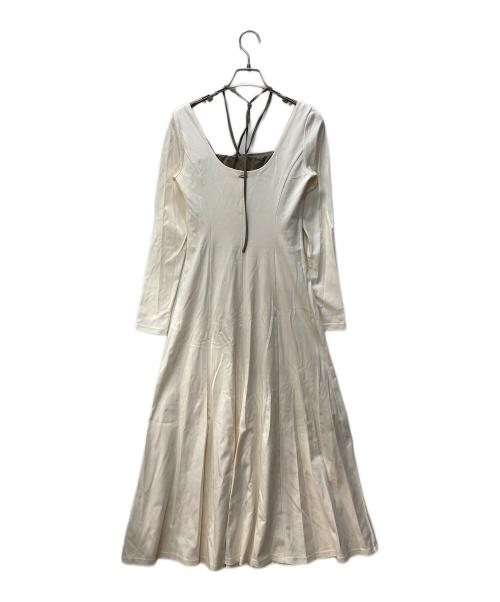 Aimeine（エメイン）Aimeine (エメイン) ウエストシェイプストレッチレイヤードワンピース ベージュ サイズ:Ｓ 未使用品の古着・服飾アイテム