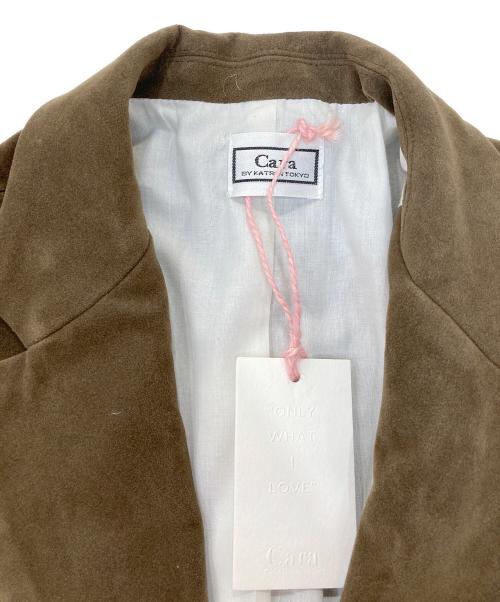 Cara BY KATRIN TOKYO（カーラバイカトリントーキョー）Cara BY KATRIN TOKYO (カーラバイカトリントーキョー) suede dad jacket ブラウン サイズ:Freeの古着・服飾アイテム
