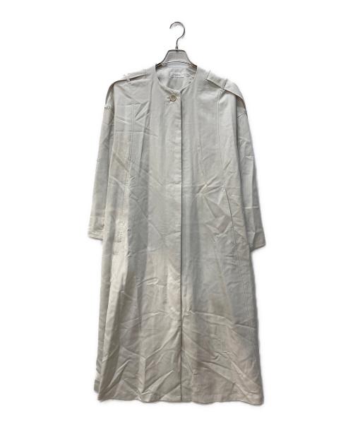 Aimeine（エメイン）Aimeine (エメイン) ノーカラートレンチコート グレー サイズ:Ｓの古着・服飾アイテム