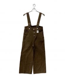 Cara BY KATRIN TOKYO（カーラバイカトリントーキョー）の古着「loose button-fly denim salopette」｜ブラウン