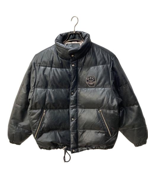 O・T・C by MCM（エムシーエム）O・T・C by MCM (エムシーエム) レザーダウンジャケット ブラック サイズ:Sの古着・服飾アイテム