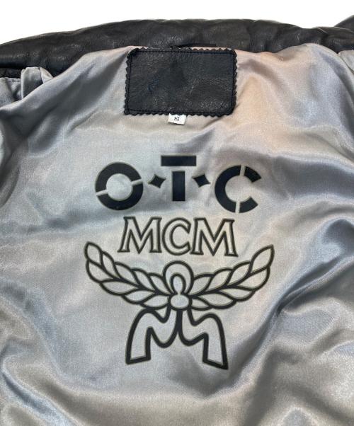 O・T・C by MCM（エムシーエム）O・T・C by MCM (エムシーエム) レザーダウンジャケット ブラック サイズ:Sの古着・服飾アイテム