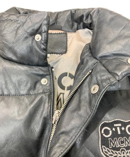 O・T・C by MCM（エムシーエム）O・T・C by MCM (エムシーエム) レザーダウンジャケット ブラック サイズ:Sの古着・服飾アイテム
