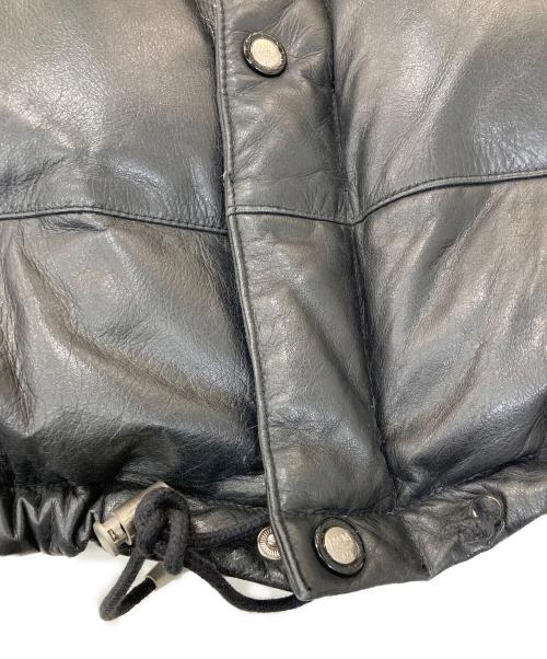 O・T・C by MCM（エムシーエム）O・T・C by MCM (エムシーエム) レザーダウンジャケット ブラック サイズ:Sの古着・服飾アイテム