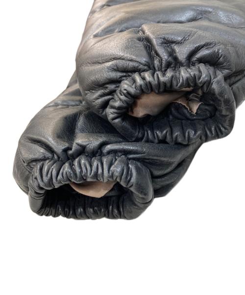 O・T・C by MCM（エムシーエム）O・T・C by MCM (エムシーエム) レザーダウンジャケット ブラック サイズ:Sの古着・服飾アイテム