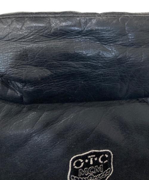 O・T・C by MCM（エムシーエム）O・T・C by MCM (エムシーエム) レザーダウンジャケット ブラック サイズ:Sの古着・服飾アイテム