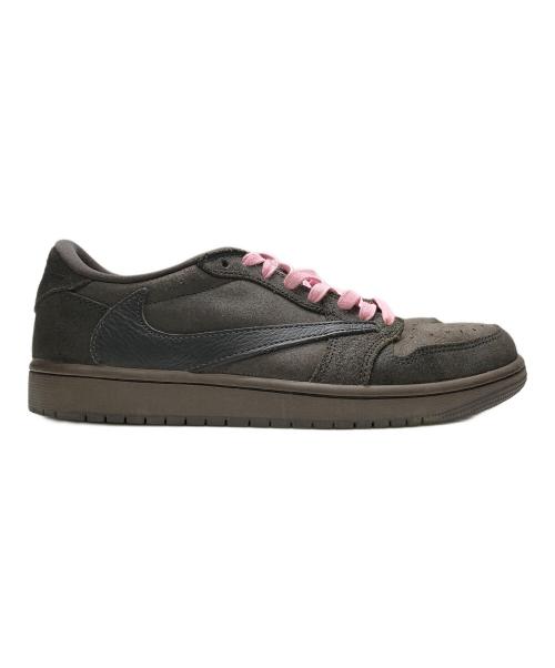 Travis Scott（トラヴィススコット）Travis Scott (トラヴィススコット) NIKE (ナイキ) Air Jordan 1 Low OG SP Velvet Brown and Dark Mocha ブラウン サイズ:26の古着・服飾アイテム