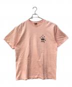 stussyステューシー）の古着「REGAL CROWN TEE」｜ピンク