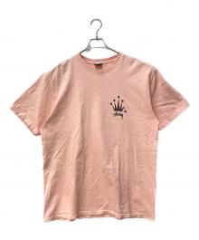 stussy（ステューシー）の古着「REGAL CROWN TEE」｜ピンク