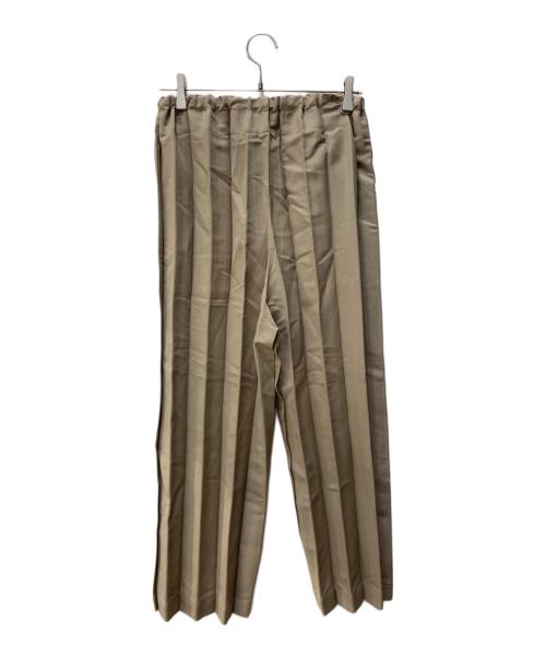 me ISSEY MIYAKE（ミーイッセイ ミヤケ）me ISSEY MIYAKE (ミーイッセイ ミヤケ) プリーツパンツ ベージュ サイズ:サイズ表記無しの古着・服飾アイテム