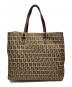 FENDI (フェンディ) ズッキーノ トートバッグ ブラウン：35000円