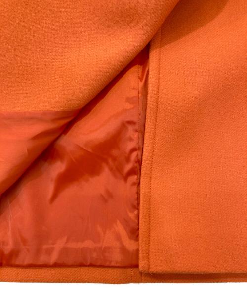 6(ROKU) BEAUTY&YOUTH（ロク ビューティーアンドユース）6(ROKU) BEAUTY&YOUTH (ロク ビューティーアンドユース) ノーカラーミドルウールコート オレンジ サイズ:Ｓの古着・服飾アイテム