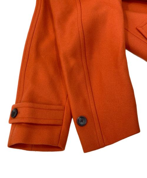 6(ROKU) BEAUTY&YOUTH（ロク ビューティーアンドユース）6(ROKU) BEAUTY&YOUTH (ロク ビューティーアンドユース) ノーカラーミドルウールコート オレンジ サイズ:Ｓの古着・服飾アイテム