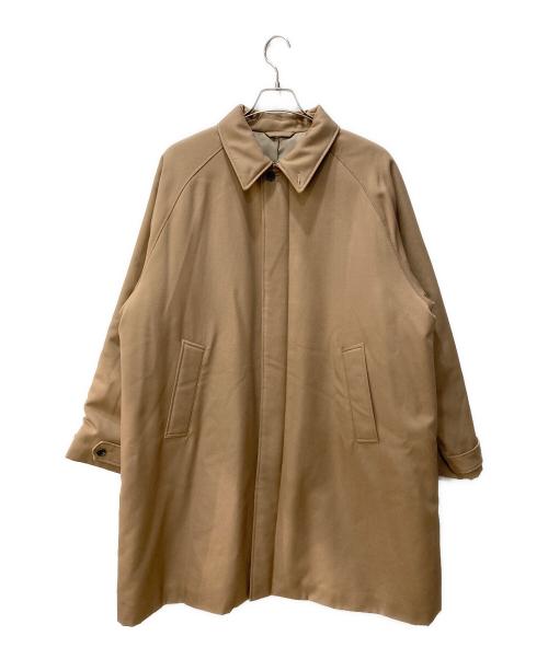 BEAMS（ビームス）BEAMS (ビームス) イージーフィット ステンカラーコート ベージュ サイズ:L 未使用品の古着・服飾アイテム