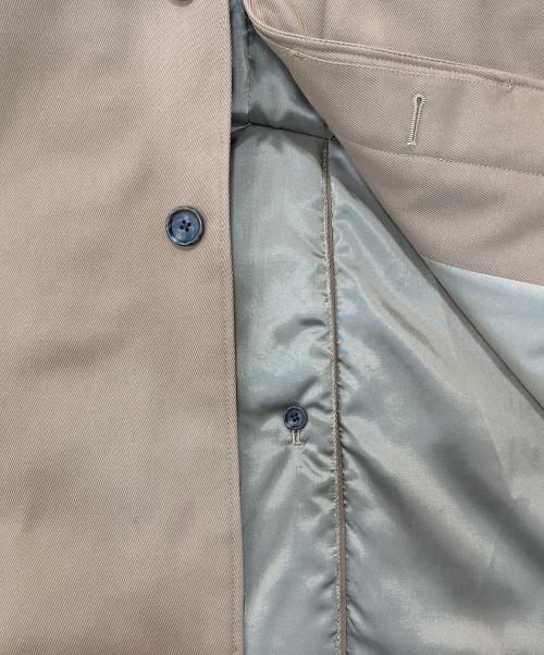 BEAMS（ビームス）BEAMS (ビームス) イージーフィット ステンカラーコート ベージュ サイズ:L 未使用品の古着・服飾アイテム