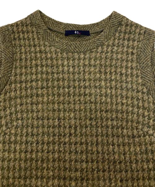 45R（フォーティファイブ・アール）45R (フォーティファイブ・アール) ノースリーブニットワンピース オリーブの古着・服飾アイテム
