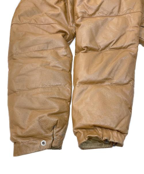 A BATHING APE（ア ベイシング エイプ）A BATHING APE (ア ベイシング エイプ) PEEL SLOWLY AND SEE (ピール スローリー アンド シー) カウレザージャケット ブラウン サイズ:Lの古着・服飾アイテム