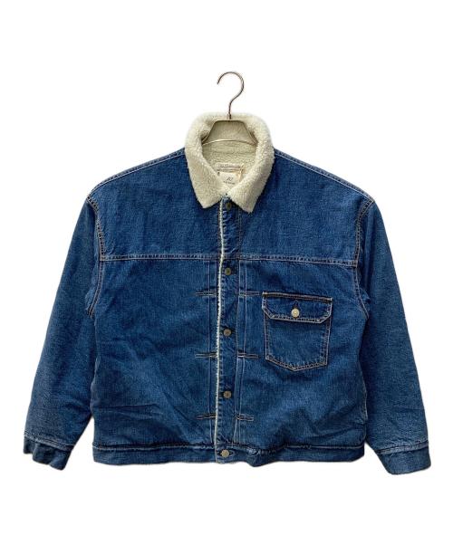 REMI RELIEF（レミレリーフ）REMI RELIEF (レミレリーフ) 1stタイプ裏ボアデニムジャケット インディゴ サイズ:Ⅼの古着・服飾アイテム