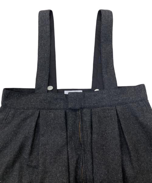 solamonat poche（ソラモナ ポッシェ）solamonat poche (ソラモナ ポッシェ) ウールサロペットパンツ ブラック サイズ:Fの古着・服飾アイテム