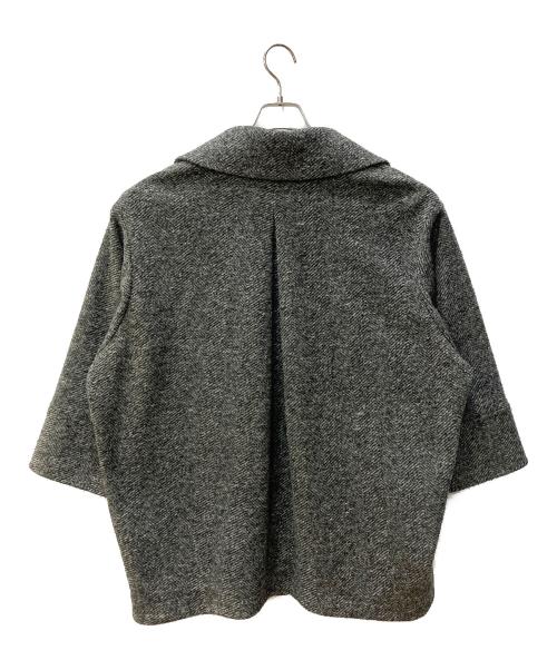 Spick and Span（スピック＆スパン）Spick and Span (スピックアンドスパン) Wスライバーヘリンボーンミドルコート グレー サイズ:Ｓの古着・服飾アイテム