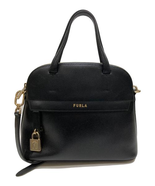 FURLA（フルラ）FURLA (フルラ) パイパーレザーバッグ ブラック サイズ:FREEの古着・服飾アイテム