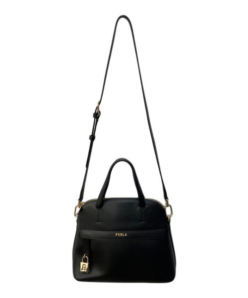 FURLA（フルラ）FURLA (フルラ) パイパーレザーバッグ ブラック サイズ:FREEの古着・服飾アイテム