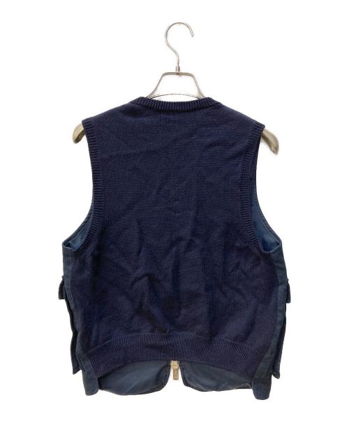 DSQUARED2（ディースクエアード）DSQUARED2 (ディースクエアード) 切替ベスト ネイビー サイズ:46の古着・服飾アイテム