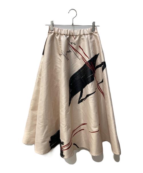 Ameri（アメリ）Ameri (アメリ) スカート ベージュ サイズ:ｓの古着・服飾アイテム