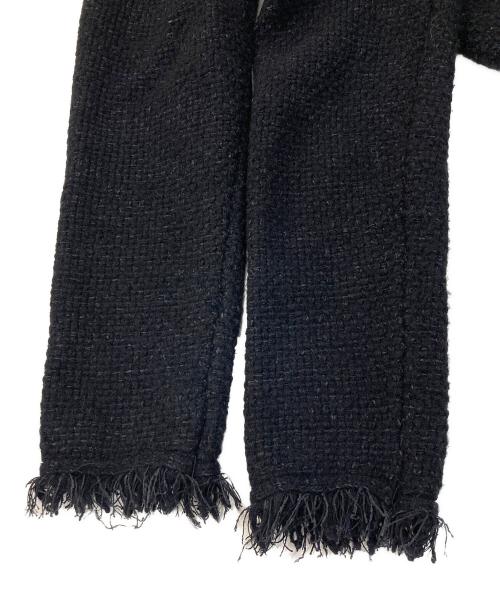 ADAWAS（アダワス）ADAWAS (アダワス) ニットツイード 4ポケットジャケット ブラック サイズ:Freeの古着・服飾アイテム