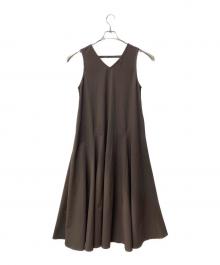 ARPEGE STORY（アルページュストーリー）の古着「ラッシュガードＡラインワンピース」｜ブラウン